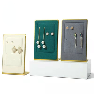 Su misura multicolore velluto stereoscopico gioielli orecchini Display sedile classico negozio di moda espositore scaffali per gioielleria - Product Image 2