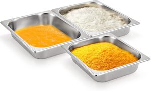 อุปกรณ์จัดเลี้ยงร้านอาหารสไตล์อเมริกัน ถาดสแตนเลส GN Pan ขนาด 1/3 GN Pan - Product Image 2