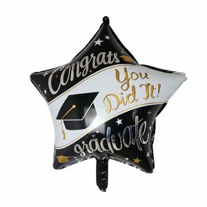Palloncini in Foil 'Congratulazioni Laureato' da 18 Pollici, i Più Popolari per Feste di Ritorno a Scuola, Compleanni, Halloween, <span class=keywords><strong>Festa</strong></span> della <span class=keywords><strong>Mamma</strong></span> - Product Image 3