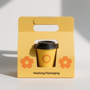 Boîte porte-gobelet en papier jetable de conception personnalisée de qualité supérieure 16 <span class=keywords><strong>oz</strong></span> <span class=keywords><strong>12</strong></span> <span class=keywords><strong>oz</strong></span> 18 <span class=keywords><strong>oz</strong></span> Boîte recyclable faite à la main enduite pour les petites entreprises - Product Image 1