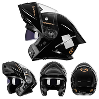 Casque de moto modulaire DOT Flip-up Touring à double visière, 4 saisons, pour homme et femme, personnalisable, casque intégral pour trajets quotidiens