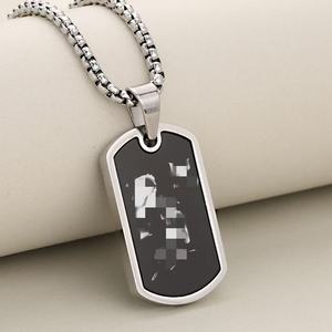 Collane Sportive in Metallo all'Ingrosso, Collane in Acciaio Inossidabile per Uomo, Popolari Collane con Medaglietta dei Giocatori di Calcio in Acciaio al Titanio - Product Image 5