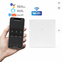 Panneau de commande intelligent WiFi Tuya 2 gang, contrôle à distance par application, compatible maison intelligente (toute la maison), contrôle vocal, application Smart Life