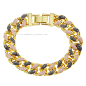 Colorful Exaggerated Oil Drip <b>Bracelet</b> <b>Bracelet</b>, Trendy Male Locomotive Punk Street Dance <b>Bracelet</b> <b>Bracelet</b> Jewelry Tanjing - Product Image 1