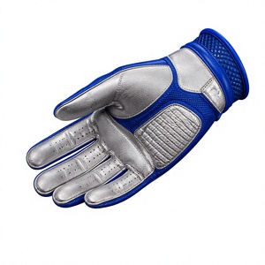 Custom Royal Blue <b>Silver</b> Golf <b>Gloves</b> Premium Synthetic Leather Breathable Grip Performance Sports <b>Gloves</b> OEM ODM Wholesale RTS - Product Image 1