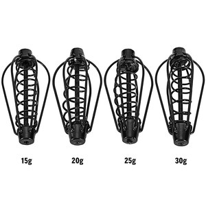 Cage d'alimentation pour la pêche à la <span class=keywords><strong>carpe</strong></span>, accessoire à ressort pour attraper des poissons, méthode noire - Product Image 3
