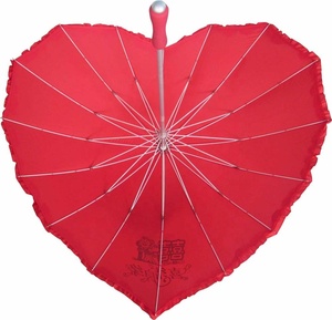 <span class=keywords><strong>Parapluie</strong></span> de mariage manuel en <span class=keywords><strong>forme</strong></span> de cœur de 27 pouces, design droit, idéal pour les mariages chinois - Product Image 2