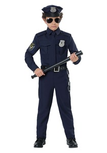 Drop Ship gat Black Sheriff Performance d'asilo Cosplay Stage Costume Polic E uniforme per bambini - Product Image 2