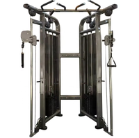 Appareil de musculation fonctionnel professionnel avec système de poulies doubles réglables pour entraînement de force en métal