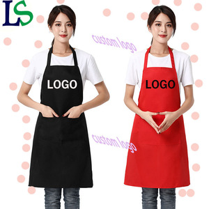 Tablier pour adulte avec poche, haute qualité, personnalisable, impression sur toile, pour jardinage, cuisine, noir, pour le nettoyage, sur mesure - Product Image 1