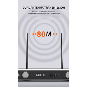 Sistema de Micrófono Inalámbrico UHF Profesional GAW-TM88, Micrófono de Mano para <span class=keywords><strong>Karaoke</strong></span>, Iglesia, Escenario, Discursos, Espectáculos, Bandas, Fiestas en Casa - Product Image 3
