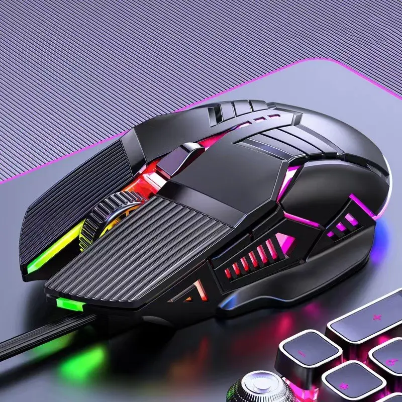 Проводная мышь 6D светоизлучающая игровая мышь для электронных видов спорта