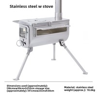 Winnerwell Speed Dragon Réchaud extérieur en acier inoxydable Réservoir de carburant Brasseur de thé pour camping pratique BBQ et gril à bois