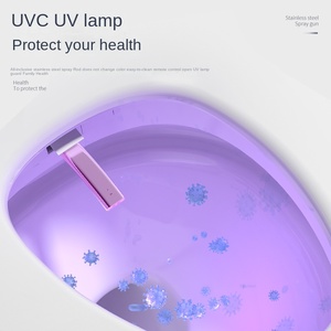 Toilettes intelligentes modernes allongées en céramique, multifonction, sanitaire, UV, avec réservoir d'<span class=keywords><strong>eau</strong></span> intégré - Product Image 5