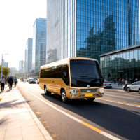 TENGLONG Nouveau mini-bus urbain de luxe à bas prix, 28 places, moteur diesel Cummins, transmission manuelle