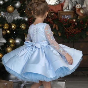 Vestito da principessa formale da ragazza nuovo Design Costume da Performance alla moda per i più piccoli abito da festa primaverile al ginocchio per bambini - Product Image 6