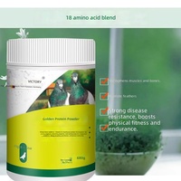 Suplemento Nutricional en Polvo de Proteína Hanover Gold para Aves, Palomas y Loros, Promueve el Crecimiento, Refuerza la Inmunidad, Fortalece los Huesos, Mejora