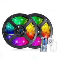 Tira de LED RGB SMD 5050 de 12V CC, 5m, 60 LED/m, con Control Remoto IR de 24/44 Teclas, para Cambio de Color, Impermeable IP67
