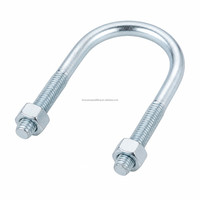 Collier de serrage en U pour tuyaux, boulon en U en acier au carbone galvanisé, fixation robuste pour le support de conduites de pétrole et de gaz