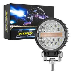 LIGHTOWL NEW Round 4Inch Daytime Running Light Fog Light Work with DRL Flash Function For Truck ATV UTV SUV Trailer