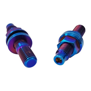 Pernos de Titanio GR5 M10*1.25*50mm, Kits de Pernos para Colector de Escape <span class=keywords><strong>con</strong></span> Arandelas, Tuercas Hexagonales <span class=keywords><strong>con</strong></span> Brida, <span class=keywords><strong>Precio</strong></span> de Fábrica, Pernos para Ruedas de Automóvil - Product Image 3