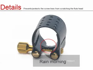 <span class=keywords><strong>Yu</strong></span> <span class=keywords><strong>Chen</strong></span> Saxophone Soprano Embouchure Ligature Fibre De Verre Pickup Soft Card BB 1RVS Bakélite - Product Image 4