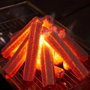 Giá Bán Buôn Que Gỗ Cứng Màu Đen Que Nướng Bbq Than Than Mùn Cưa Than Củi Với Thời Gian Cháy 4-6 Giờ