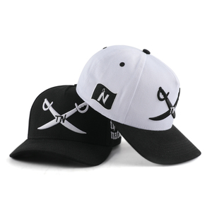 도매 맞춤 고품질 개인화된 빈티지 그레이 블랙 화이트 남성용 고라스 야구 모자 - Product Image 6