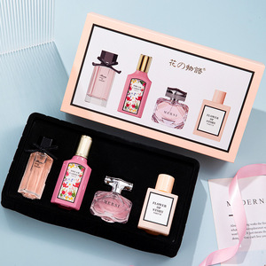 Set Regalo <span class=keywords><strong>di</strong></span> Quattro <span class=keywords><strong>Profumi</strong></span> da Donna Flower Story, Fragranza Floreale e <span class=keywords><strong>di</strong></span> Rosa, Fresca e Duratura, Vietnam Live - Product Image 1