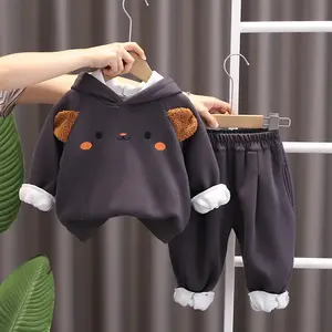 kinderanzug frühling und herbst 2024 neu jungen und mädchen lässig cartoon sweatshirt anzüge langärmelig zweiteiliges set
