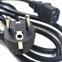 1,5M 1,8M Zwarte hoogwaardige koperen voedingskabel voor laptop en desktop computer C13 C7 C5