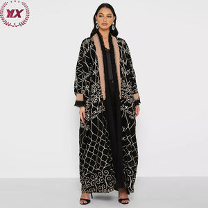 Cheap Prices Modest <strong>Black</strong> <strong>Abaya</strong> Dress Loose Fitting <strong>UK</strong> Casual Style Muslim Women Islamic Clothing - Product Image 2