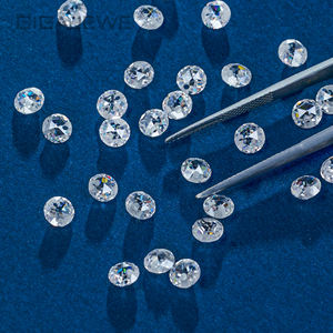 GIGAJEWE Forma redonda Rose <span class=keywords><strong>Cut</strong></span> Drill Holes <span class=keywords><strong>Moissanite</strong></span> White D Color VVS1 El mejor corte manual Excelente corte para la fabricación de joyas - Product Image 2