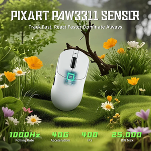 <span class=keywords><strong>2025</strong></span> tấn công ban đầu cá mập x8se Chuột chơi game không dây Ba chế độ 25000 DPI Chuột chơi game FPS siêu nhẹ - Product Image 3