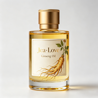 Huile de Ginseng 100% Pure et Naturelle, Huile Essentielle en Gros pour Soins de la Peau, Fournisseur d'Usine OEM ODM Marque Privée