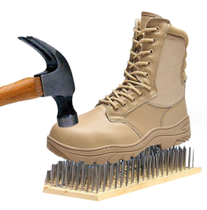 รองเท้าบูทนิรภัยหัวเหล็กหนังแท้ TSB1017 สำหรับผู้ชาย สวมใส่สบาย จัดส่งรวดเร็ว - Product Image 5