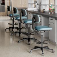 Mobilier de bureau hospitalier tabouret de bar chaise ergonomique médicale chaise pivotante haute réglable réunion école laboratoire chaise de laboratoire