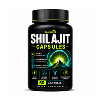 Capsules de Shilajit biologique avec Ashwagandha et Rhodiola Rosea Vente en gros en vrac Fabrication professionnelle OEM ODM