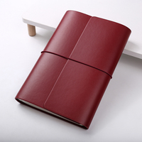 Carnet en cuir personnalisé A5 à trois volets, journal vintage, bloc-notes de voyage, papier kraft A6, agenda avec feuilles, ensembles cadeaux promotionnels