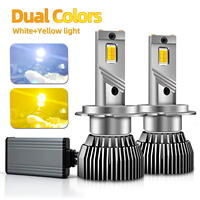 Luz Antiniebla LED de Doble Color de 120W de Fácil Instalación, Plug and Play, H7 9145 880 881 H27 PSX24W 5202 PSX26W P13W, Compatible con Canbus para Subaru