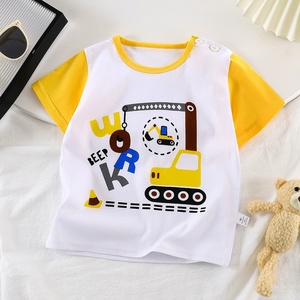 Camisetas de algodón para niños de buena calidad, con estampados en varios colores, ropa infantil, camisetas en paquete. - Product Image 3