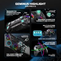 Control de Juego Inalámbrico Fantech WGP15V2S EPSILON BT 2.4GHz para PC y PS, Multiplataforma, con Efecto Hall y Vibración de 4 Niveles