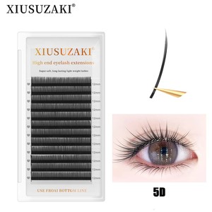 ขนตาปลอม XIUSUZAKI รุ่นพรีเมียม แบบเส้นต่อเส้น ทรง LC/LD  สำหรับต่อขนตาแบบวอลุ่ม  3D 5D 6D - Product Image 1