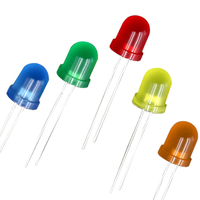 Diode LED ultra-lumineuse 10 mm à lentille transparente ronde, blanc, jaune, vert, bleu, rouge, LED DIP ultra haute luminosité F10, fournie par l'usine