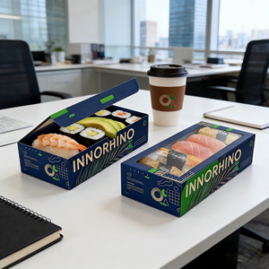 Cajas para Macarons con Logotipo Personalizado al por Mayor, Cajas Plegables para Pasteles, Galletas, Pan, Donuts, Sushi, Embalaje con Relieve, Papel de Calidad Alimentaria - Product Image 3