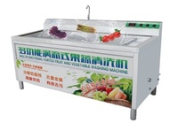Machine industrielle de lavage et de séchage à bulles pour laitues, gingembre, fraises, fruits et légumes