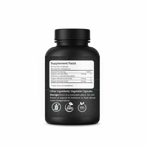 Özelleştirilebilir gıda sınıfı deniz yosunu deniz yosunu tozu kapsül vitamini aktif madde plastik şişe bitki özü içinde paketlenmiş - Product Image 2