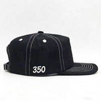 MOQ bajo Buena calidad Venta caliente Perfil medio 5,5 Panel Gorro de sarga de algodón Bordado Ajustable Snapback Sombrero de papá sin estructura