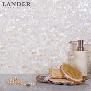 Tuile autocollante 3D en nacre, mosaïque de coquillages pour crédence - Product Image 2