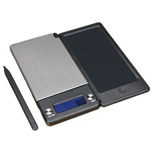 J & <span class=keywords><strong>R</strong></span>-báscula electrónica multifunción de plástico ABS, acero inoxidable, 1000x0,1g gramos Oz, joyería de bolsillo de viaje con tableta de escritura - Product Image 1